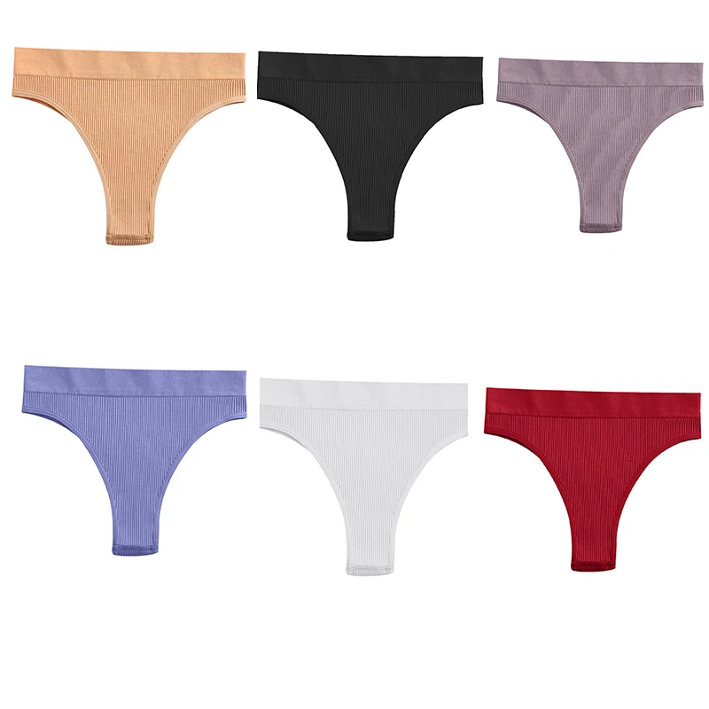 S-XL Seamless Women\'s Panties 9 Solid Color High Waisted Thongs Women Comfortable Women\'s Cotton Briefs Sexy Female Underpants