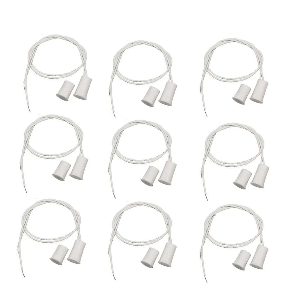 10pairs NO type Wired Window Magnetic Contact Sensor Detector Window Sensor Magnetic Switch Home Alarm System
