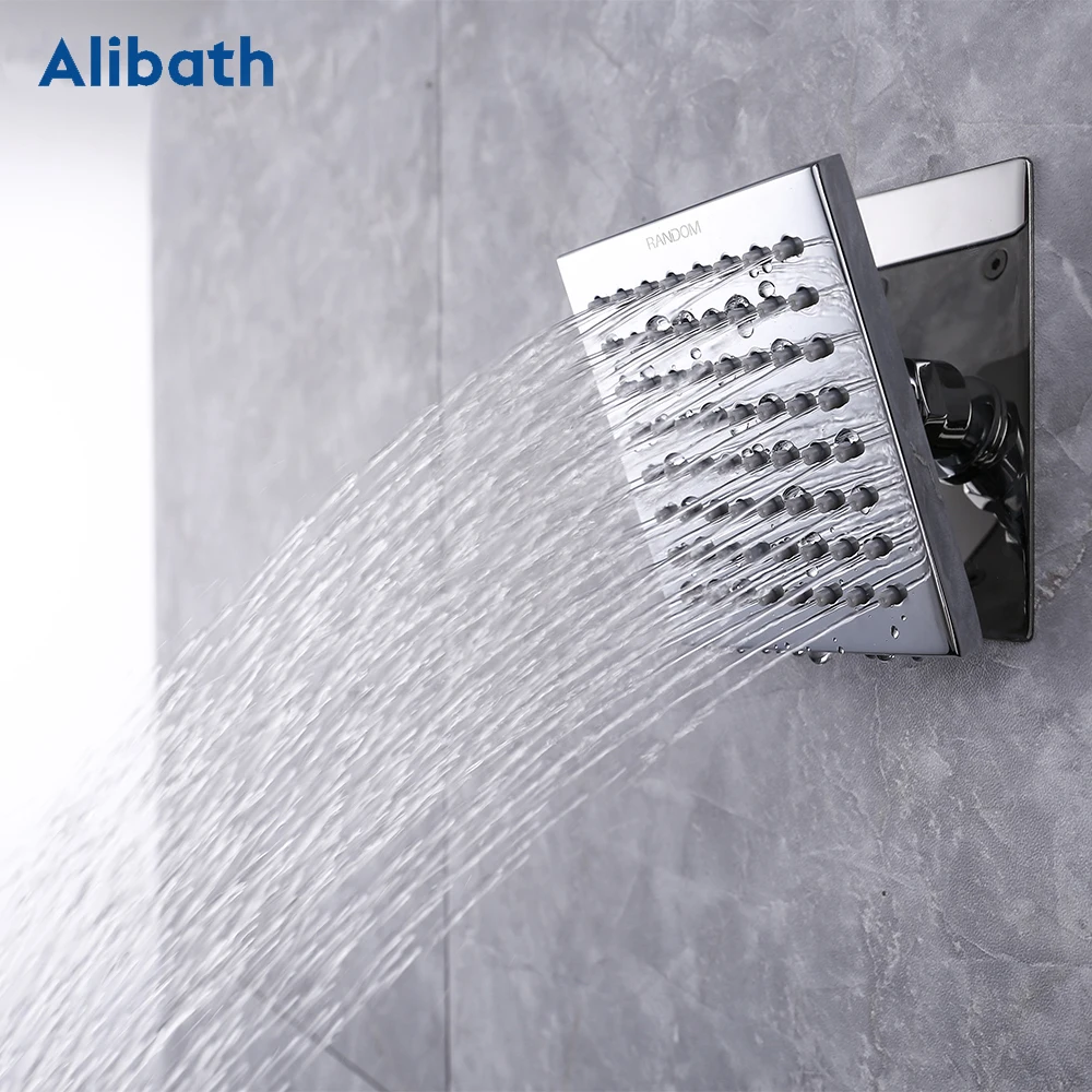 Bathroom Solid Brass Square Chrome Plated Body Shower Spray Jets Shower Head Sprayer Set Saving Water Massage Body Jet.