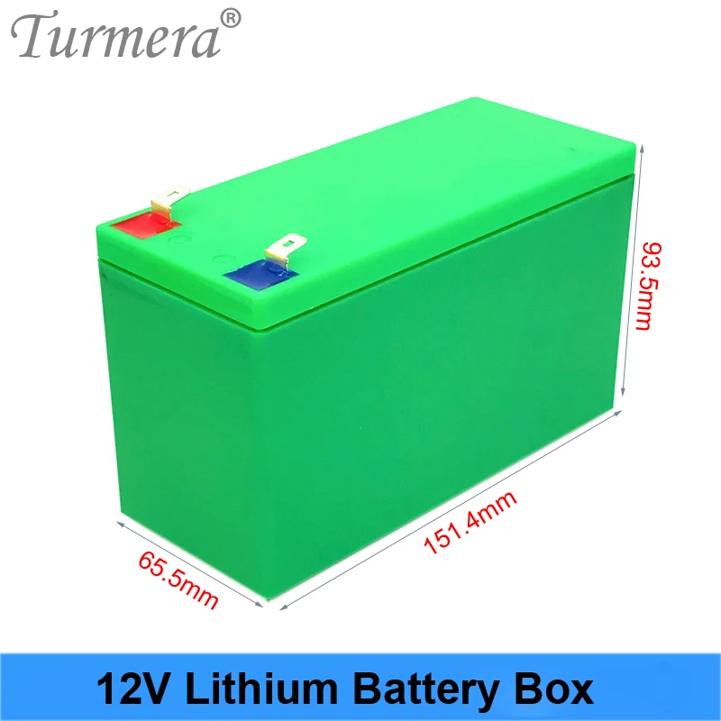 12V Li-ion Battery Storage Case Battery Box 3x7 Bracket for 12V 24V Uninterrupted Power Supply and E-bike Battery Use Turmera