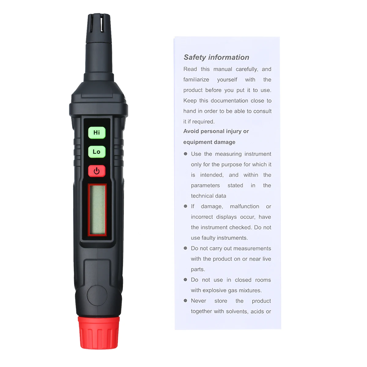 HABOTEST Portable Gas Leak Detector Alarm Combustible Gas Detector with Audible and Visual Alarm All Types of FlammableGases