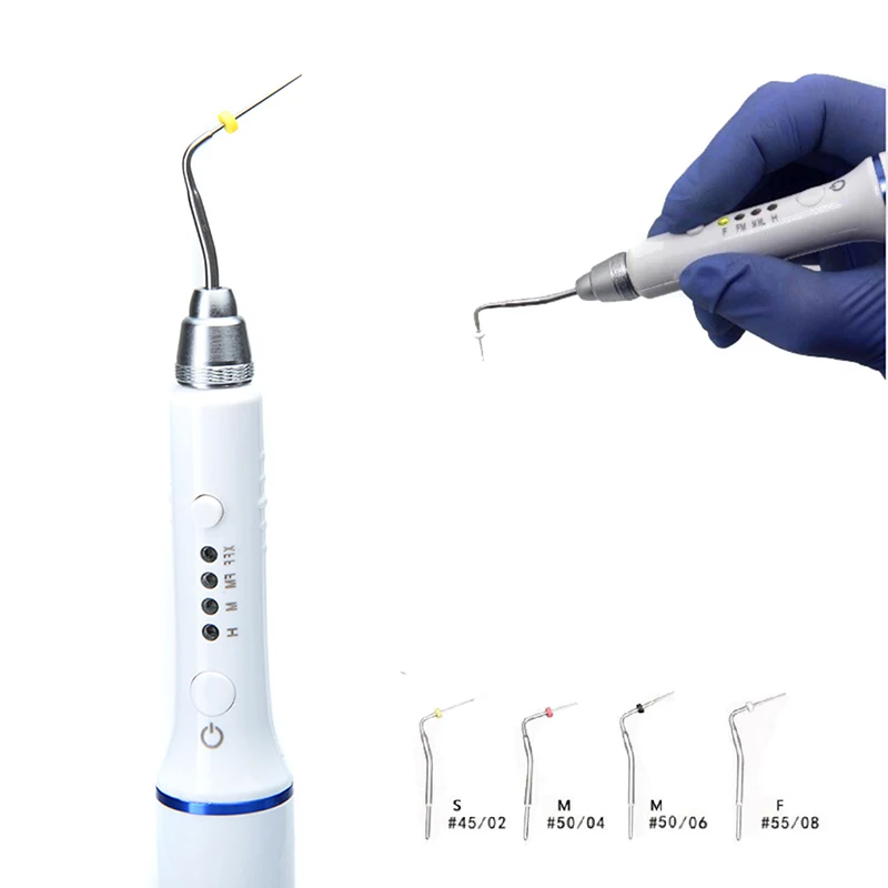 New Cordless Gutta Percha Obturation System Endo Heated Pen with 4 Tips Wireless for Root Canal Filling Obturation Pen