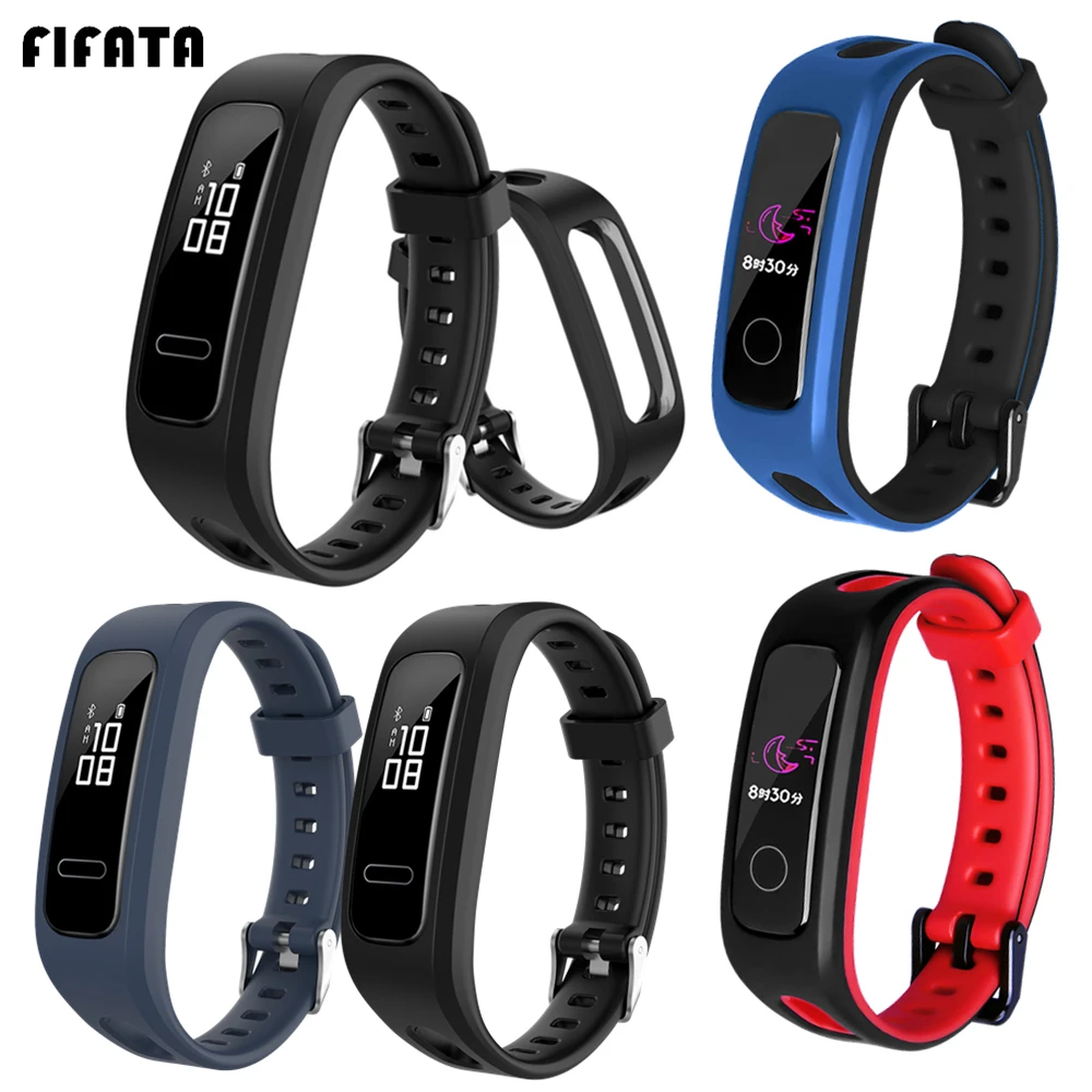 Silicone Sport Watch Band For Huawei Honor 4 Running Replacement Smart Watch For Huawei Band 4E/3E Smart Wristband Accessories