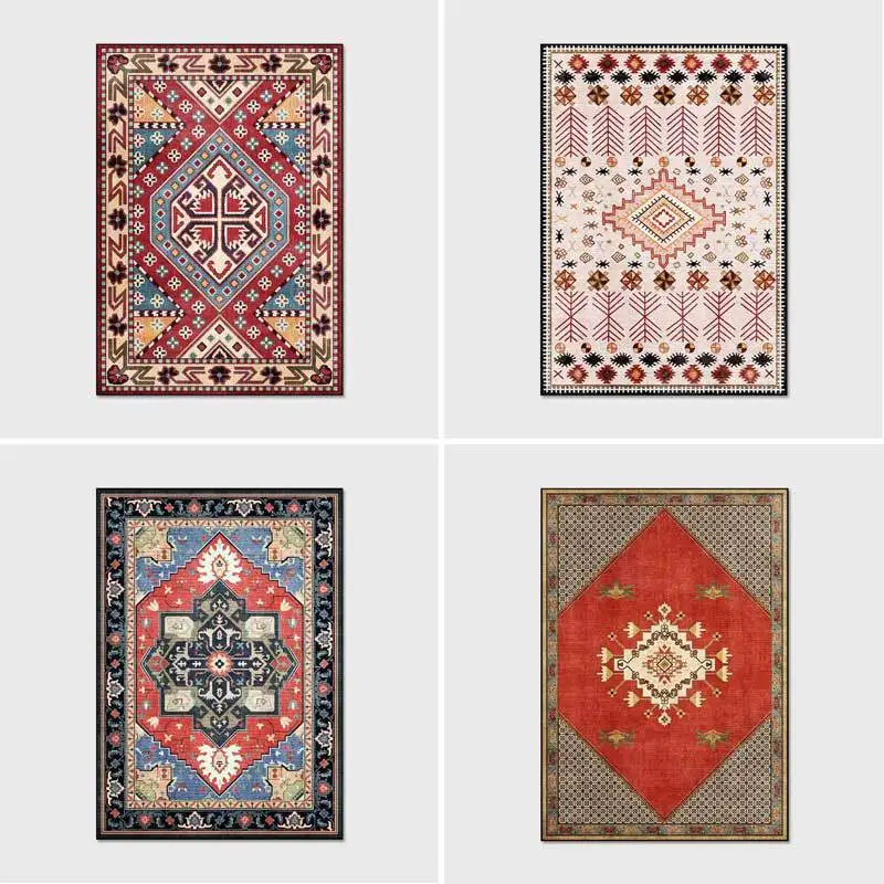 

Classic Bohemia Retro Carpets for Living Room Bedroom Area Rug Non-Slip Soft Study Mat Boho Family Decoration Big alfombra tapis