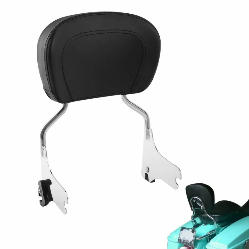 Motorcycle Passenger Backrest Sissy Bar For Harley Touring Road King Street Electra Glide 1997-2008