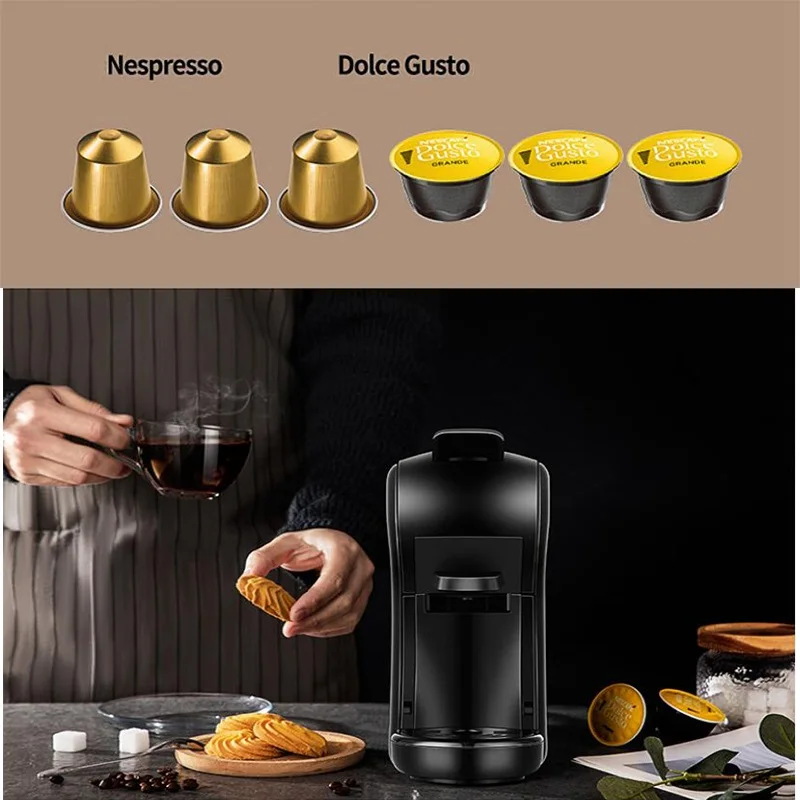Ekspres kapsułkowy do kawy wiele 19 Bar wysokiego ciśnienia kawiarka do Espresso Dolce Gusto kapsułki Nespresso mielonej kawy Kcup Pod