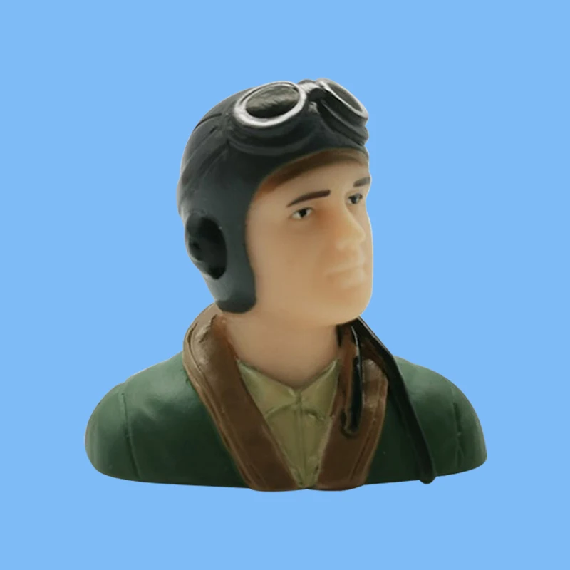 1 Pz 1/6 1/9 Bilancia WWII Piloti Figure Con Cappello Modello Giocattolo Per RC Aereo Accessori Hobby Colore Marrone Verde Esercito