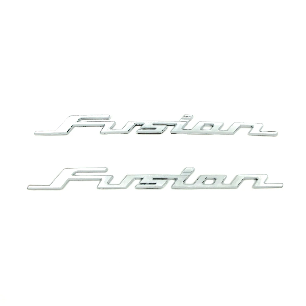 Motorcycle New Fuel Tank Gas Stickers ABS Plastic Chrome Decal 3D Emblem Badge Decals For Honda FUSION 250 Fusion250 TypeX 2003