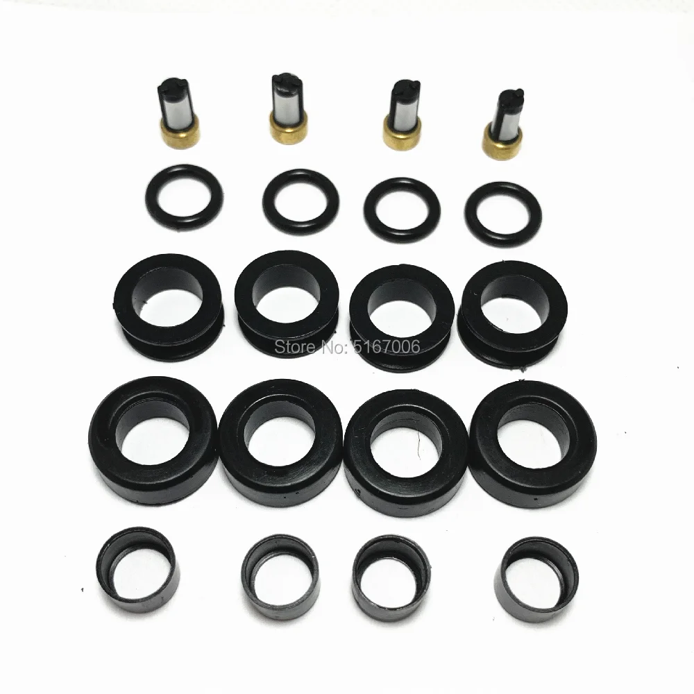 

free shipping fuel injector repair kits rubber seals kits for part 195500-3310 195500-3300 195500-3170 195500-3290 23209-11120