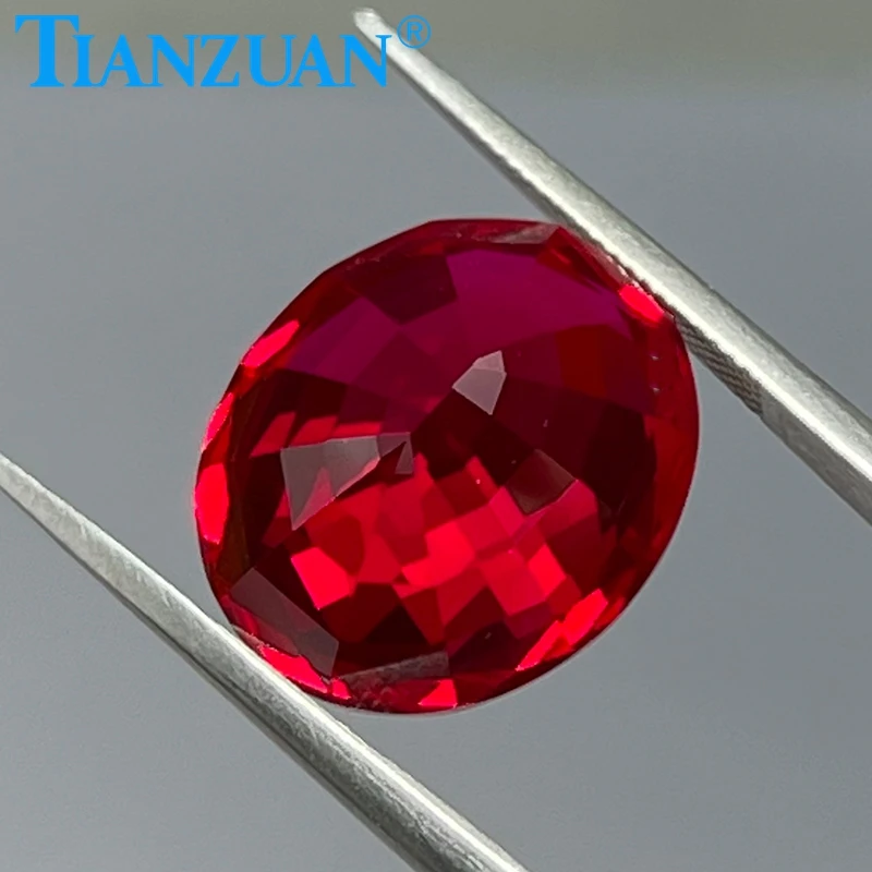 oval shape Thailand cut  Imitating Pigeon blood  red  ruby stone  artificial clear  loose gem stone