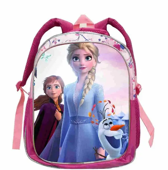 Disney Frozen 2 Character backpack Children\'s school Bagpack Elsa & Anna Princess Schoolbag for girls pupil mochila escolar