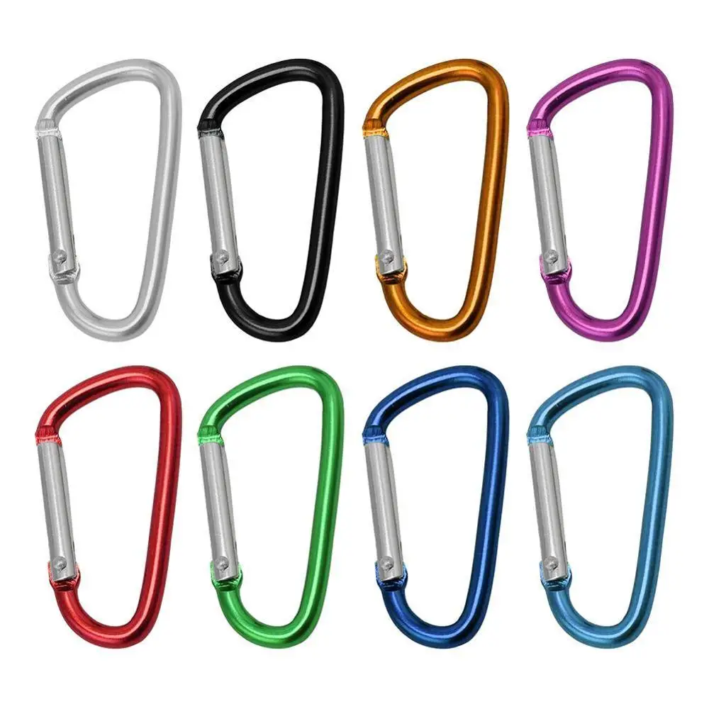 

Carabiner D Shape No.5 Carbiner Key Hooks Climbing Ascend Security Safety Master Lock Fishing Tool Outdoor Protective Equipment