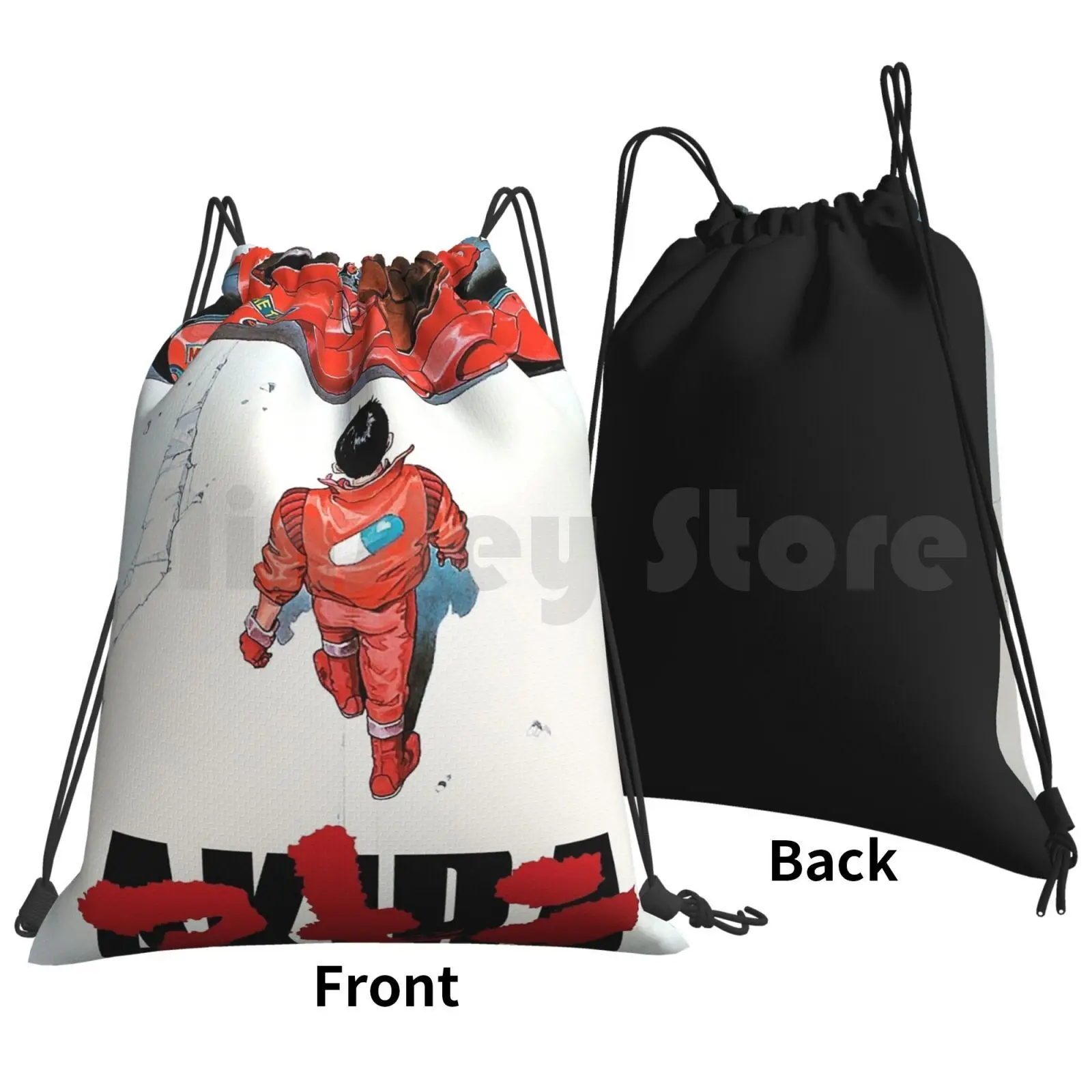 Akira Movie Poster Backpack Drawstring Bag Riding Climbing Gym Bag Movie Akira Movie Akira Katsuhiro Otomo Akira 1988 Anime