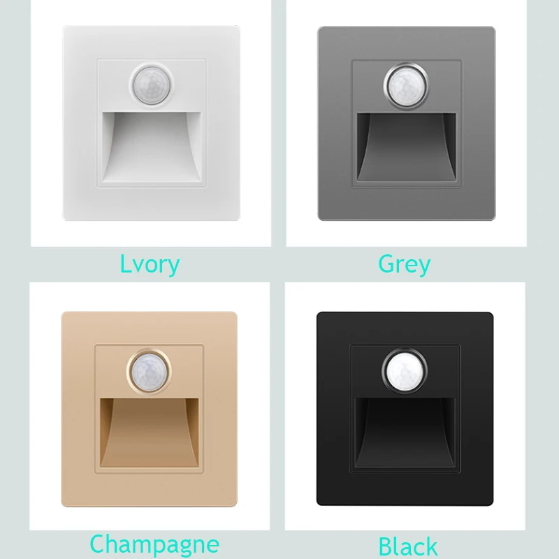 Lampada da parete con sensore SANDIY Luce per scale incorporata Luce notturna a led per scaletta Cucina Foyer Corridoio Soggiorno Coperta PIR Sconce