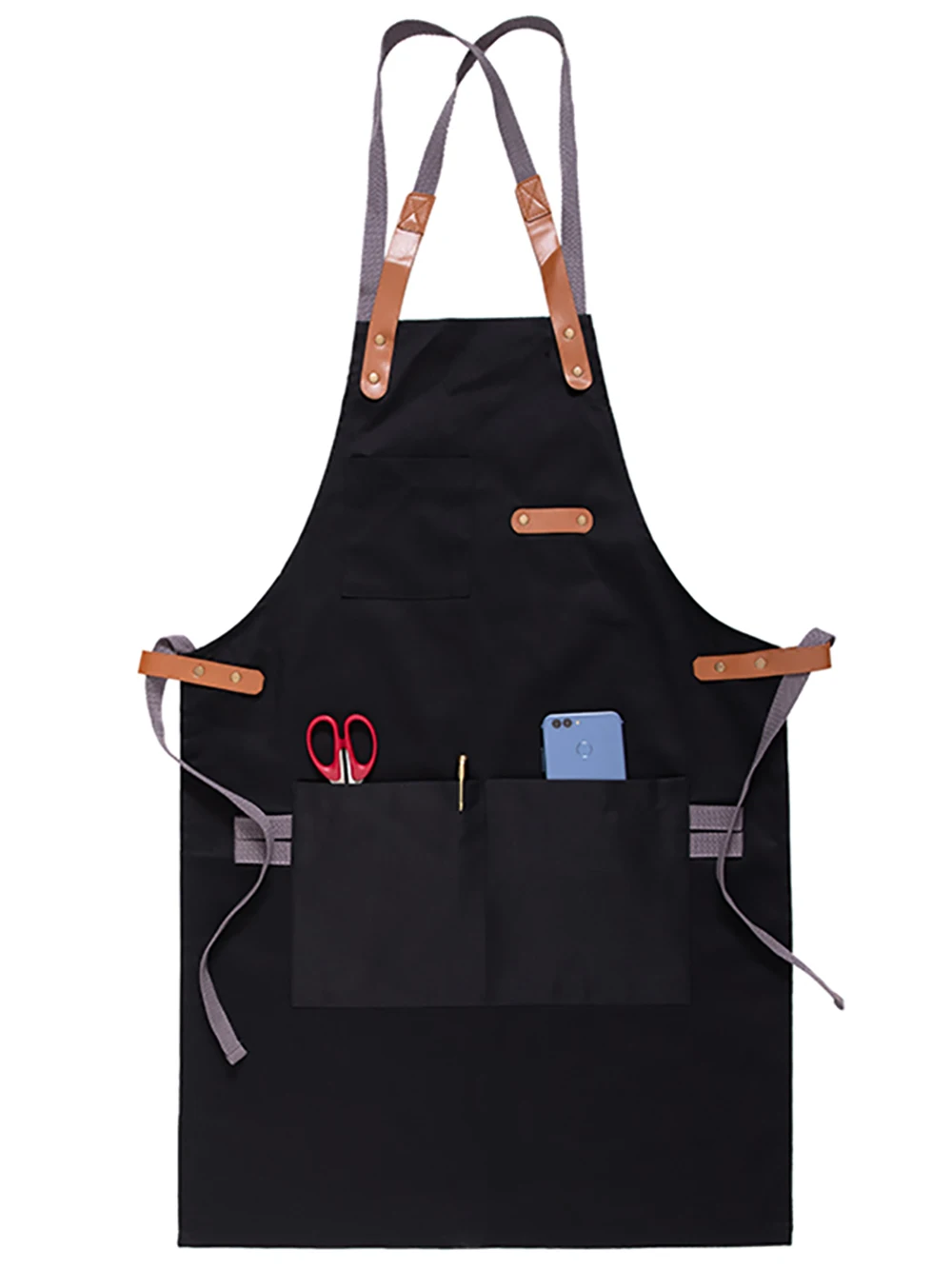 1pcs Apron Denim Restaurant Hotel Waist Chef Apron Bar Pub Kitchen Cafe Server Waiter Waitress Cook Apron Universal