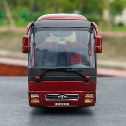 Original 1:42 Diecast Model for Yutong Man Lion's Star Bus Alloy Toy Car Miniature Collection Gifts Zk6120r41 Bus Model for Chri