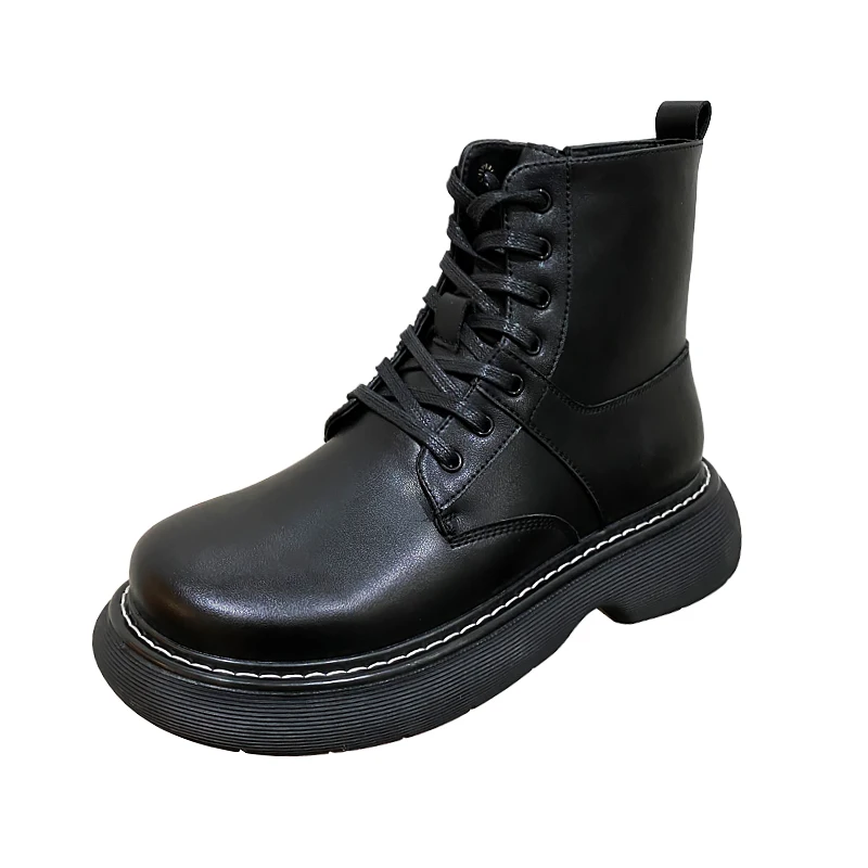 

Male Ankle Boots High Top Slip On Shoes Men PU Leather Chelsea Boots Trainers Men Owen Shoes Flats Platform Sneaker Spring