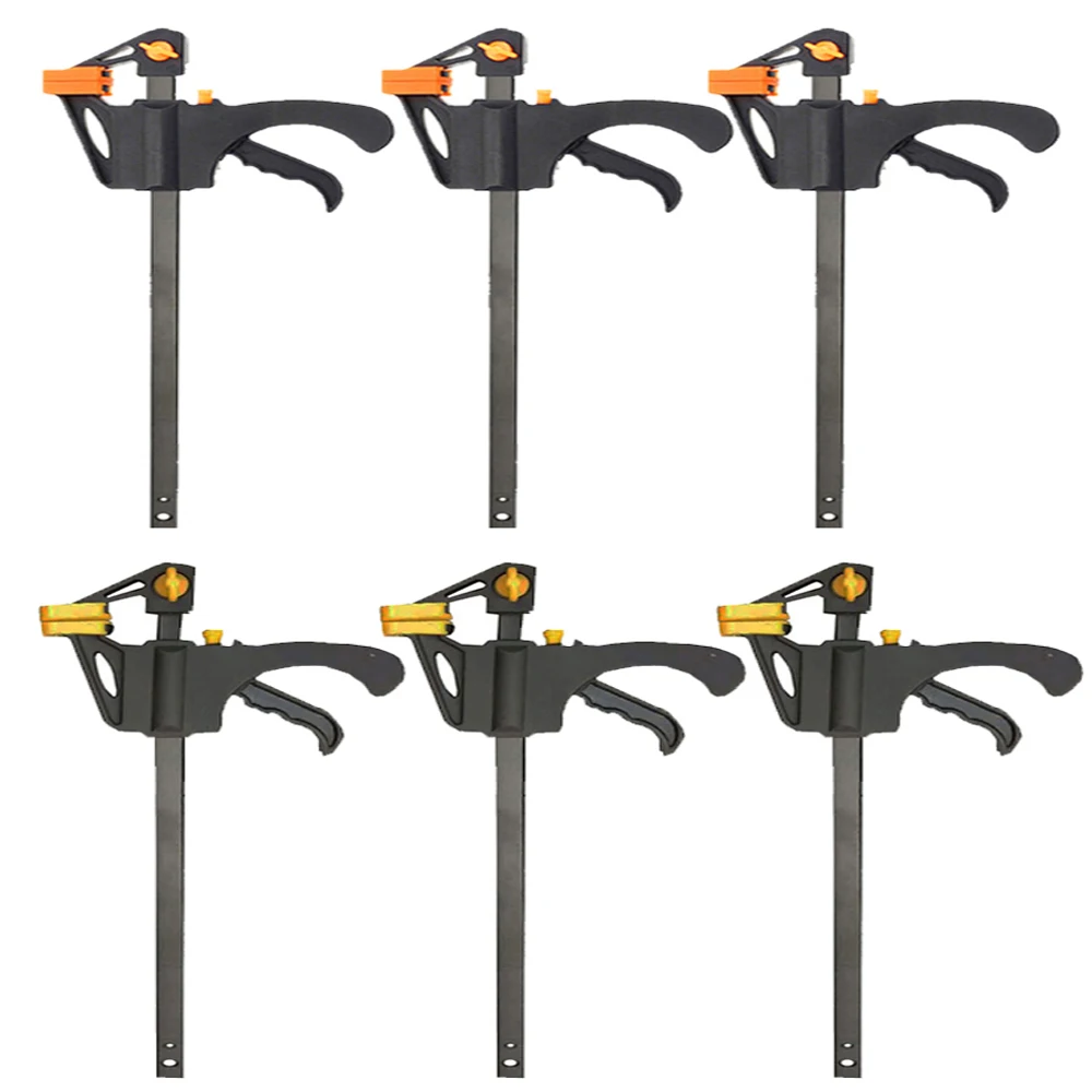 6 Pcs 6 inch three kinds of colour F Clamp Clip Wood Working Quick Grip F Style Bar Woodworking Clamps