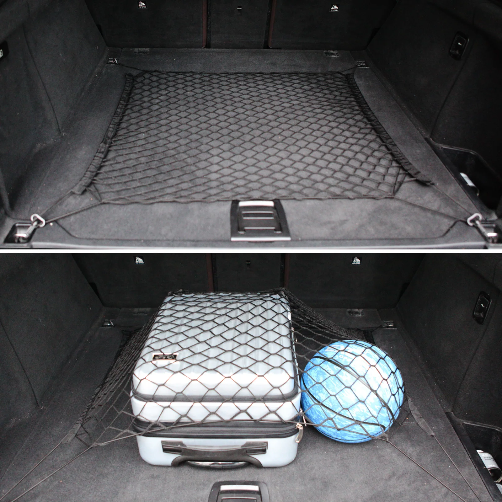 Car Rear Cargo Trunk Storage Organizer Net Mesh For Toyota Highlander Kluger 08 2009 2010 2011 2012 2013-2017 2019 2020 2021