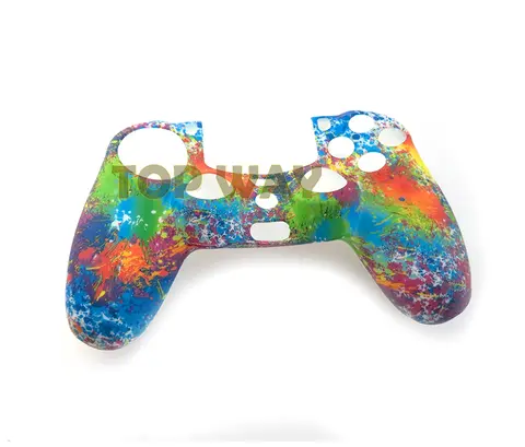 50PCS Soft Silicone Gel Rubber Case Cover For Playstation PS4 Controller Skin Protection Case For PS4 Pro Slim Gamepad Controle