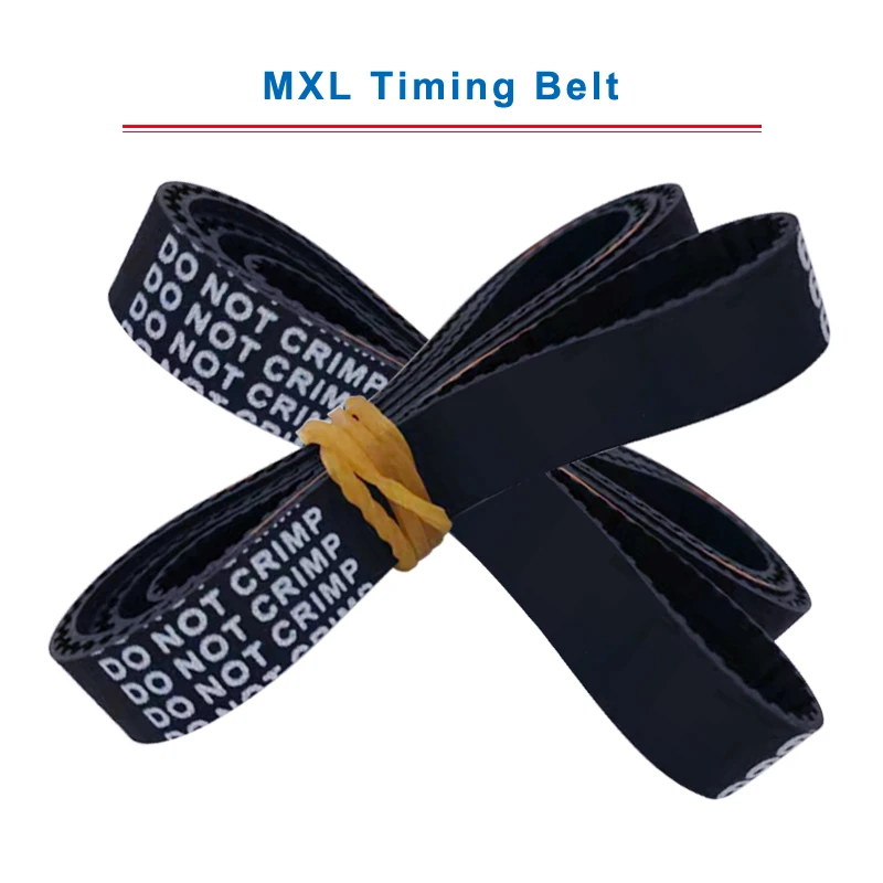 2pcs MXL Timing Belt model-320/324/326/328/329.6/344/347.2/352/362/370MXL Transmission Belt Width 6/10mm For MXL Timing Pulley