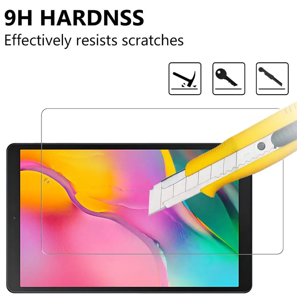 Tempered Glass For Samsung Tab A 10.1 2019 SM-T510 Screen Protector Anti Scratch Protective Film for SM-T515 T510 Glass Film