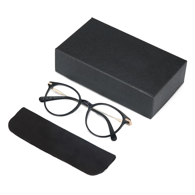 ZENOTTIC Custom Retro Round Prescription Glasses Women Optical Myopia Hyperopia Anti-Blue-Ray Photochromic Eyeglasses