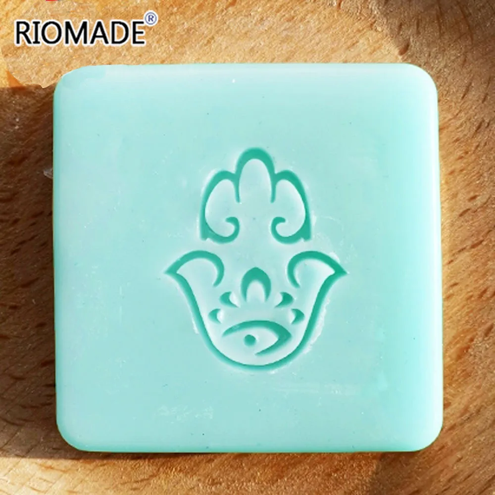 Hamsa Series Soap Stamp Acrylic Handmade Seal Organic Natural With Handle Chapters For DIY Soap Making