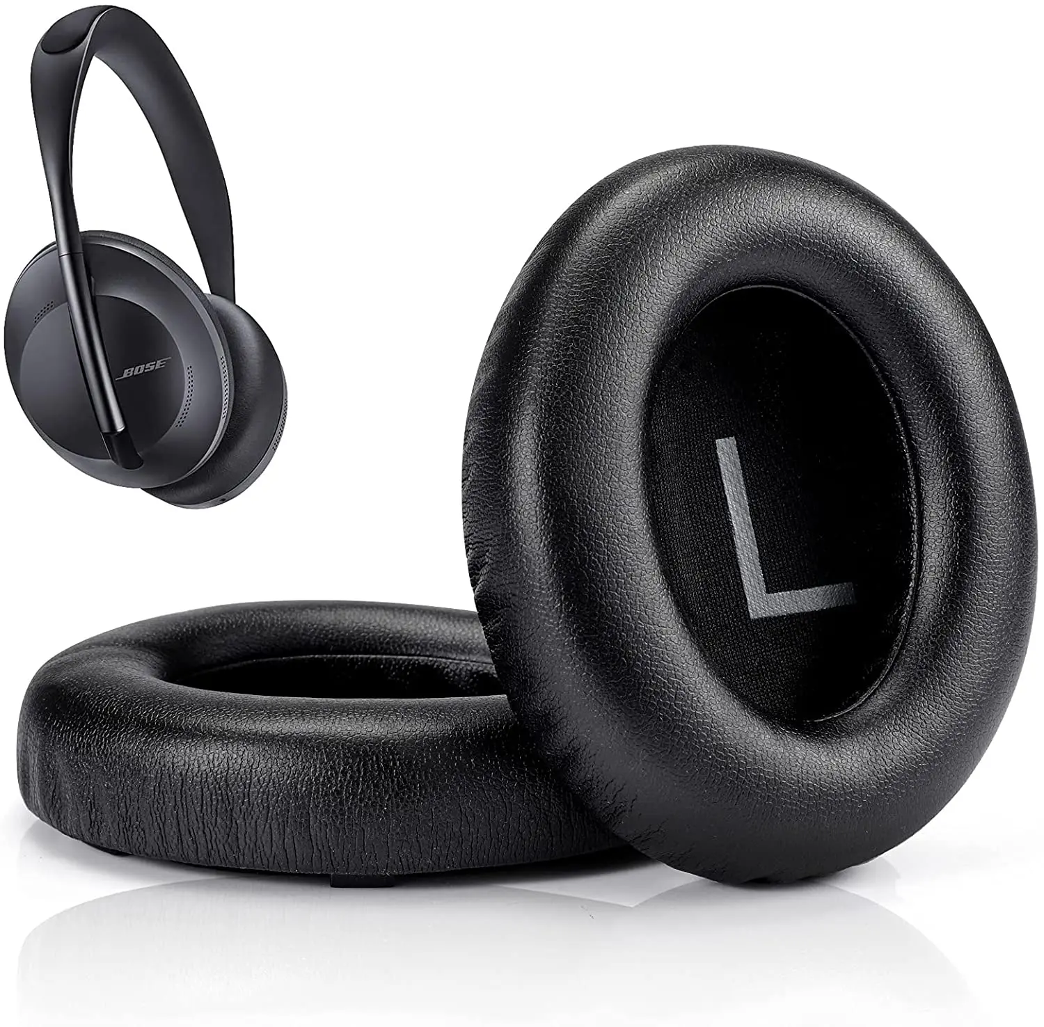 Almofadas de substituição nc700 almofadas de ouvido, almofadas de ouvido para auscultadores sem fio bose 700, couro mais suave, cancelamento de ruído de alta densidade foa