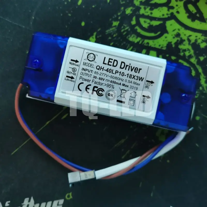 12-18x3W Constact Current Led Driver AC85-277V DC30-60V 650mA