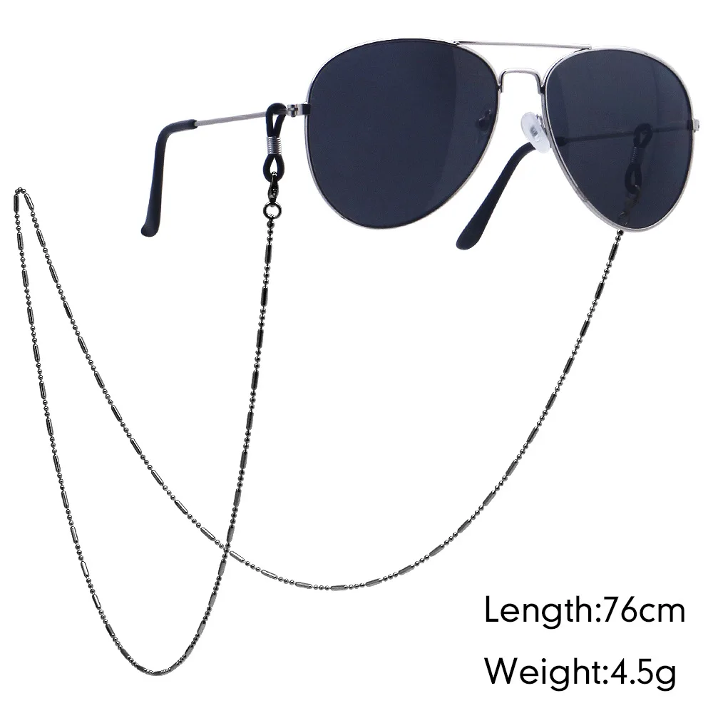 Metal Sunglasses Mask Chains Lanyard For Women Men Black/Gold Color Eyeglasses Chains Glass Wholesale 2021 Fashion Jewelry