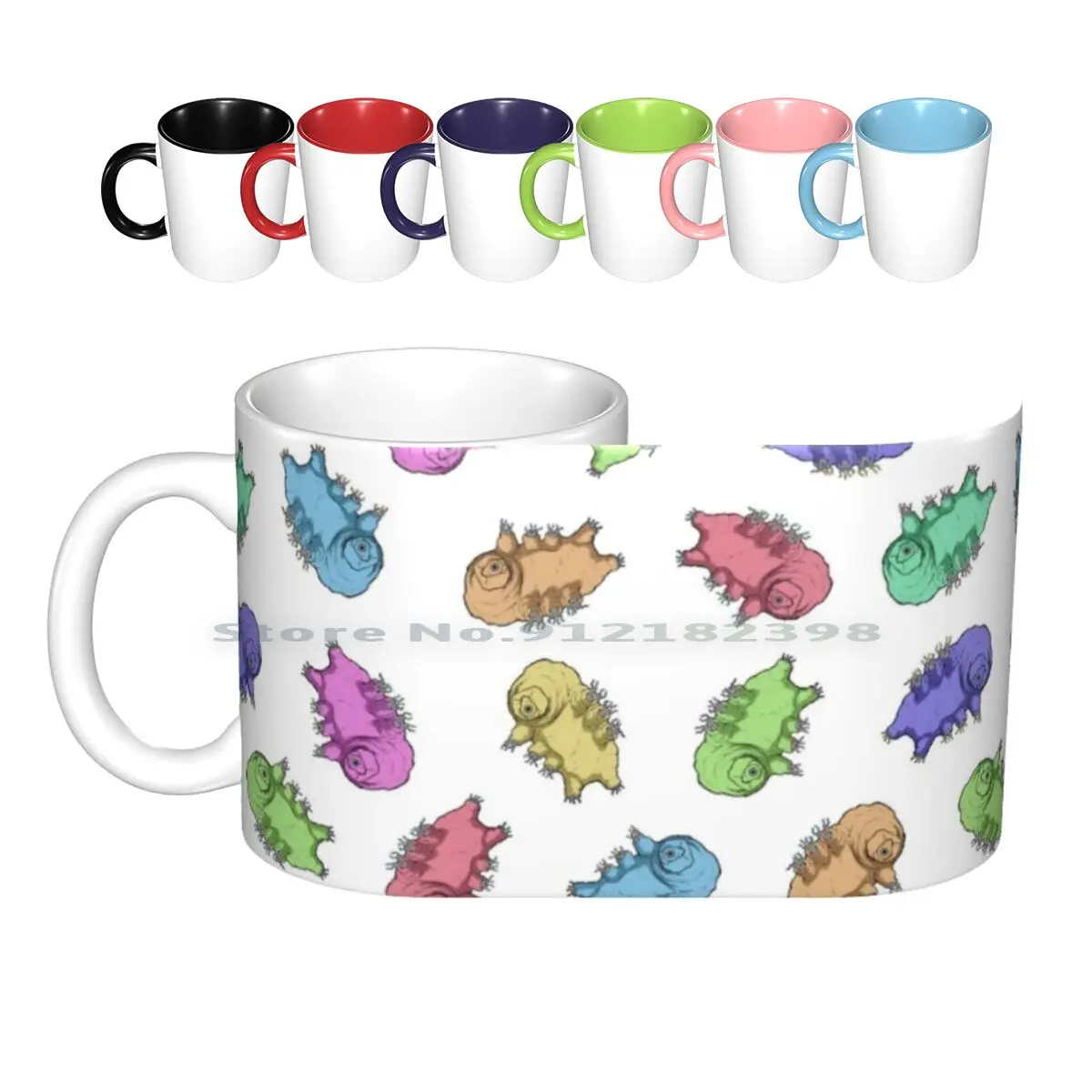 Tardigrade Ii Ceramic Mugs Coffee Cups Milk Tea Mug Tardigrade Tardigrades Waterbears Science Biology Waterbear Creative