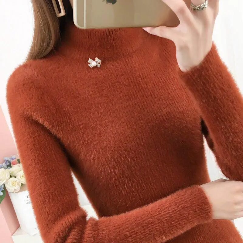 2020 New Pullover Sweater Women Sweater Jumper Long Sleeve Knit Top Female Knitted Sweaters Casual Pull Femme