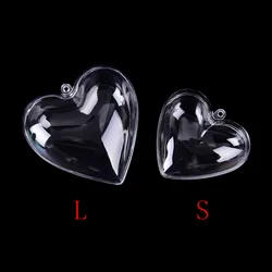 2Pcs 65/80mm Heart Shape DIY Clear Plastic Bath Bomb Mould Acrylic Mold Hot Sale