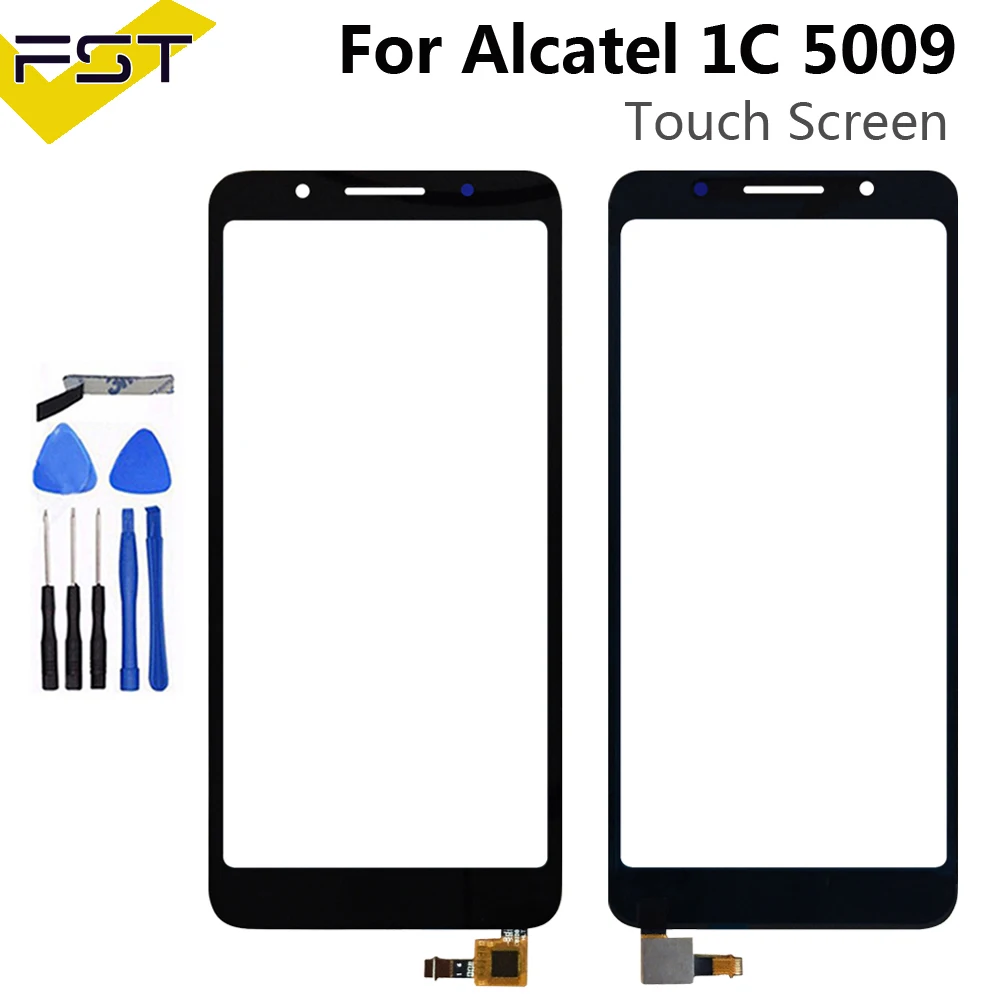 5.3inch Black touchscreen For Alcatel 1C 5009D 5009 Touch Screen Digitizer Glass Sensor Panel touchpad +tracking