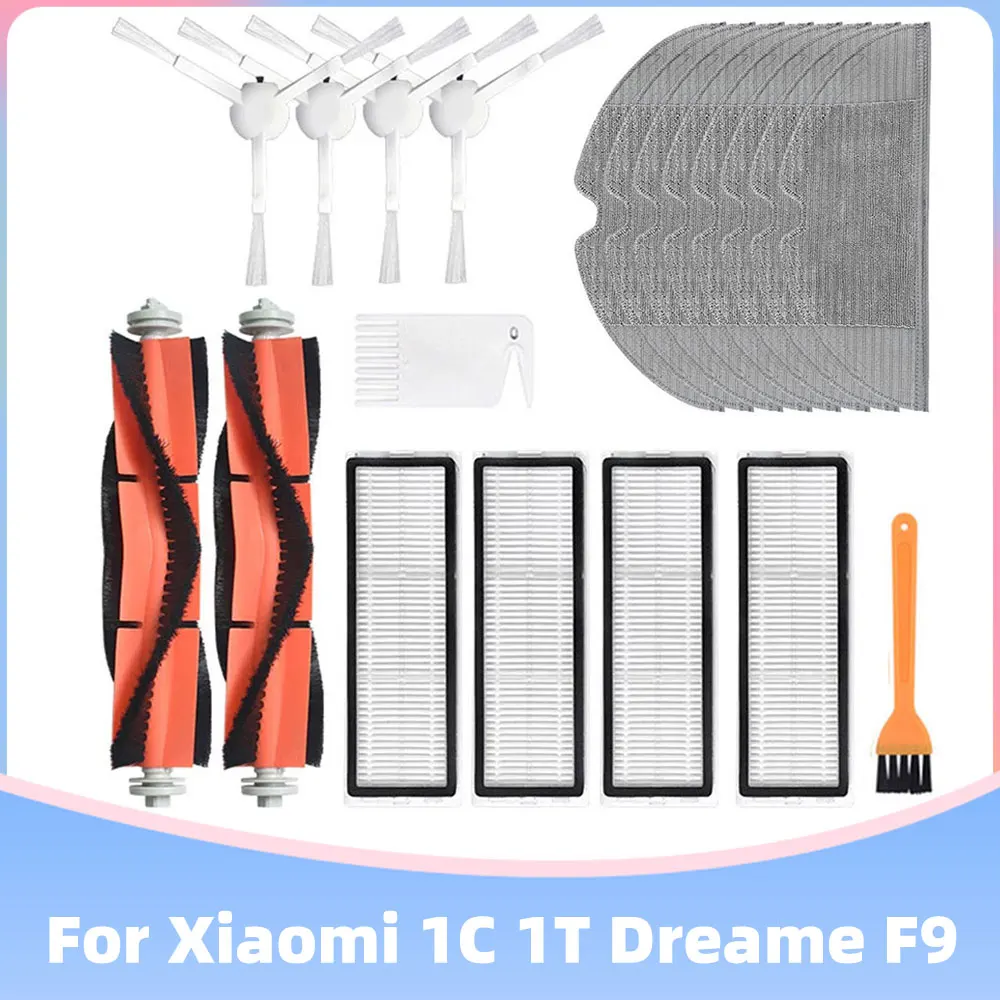 Xiaomi Mijia 1C/1t stytj01zhm dreame f9用交換用ブラシ,メインブラシ,HEPAフィルター,モップ用部品