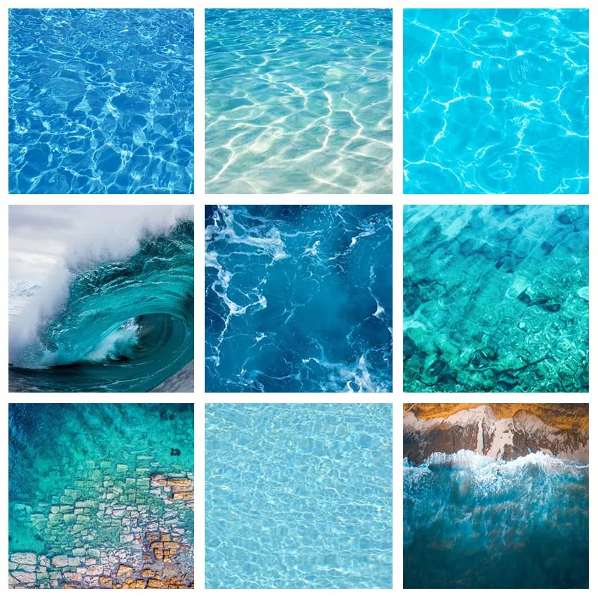 

Photography Backgrounds Summer Party Underwater World Seabed Swimming Pool Baby Birthday Backdrops For Photo Booth Studio Props