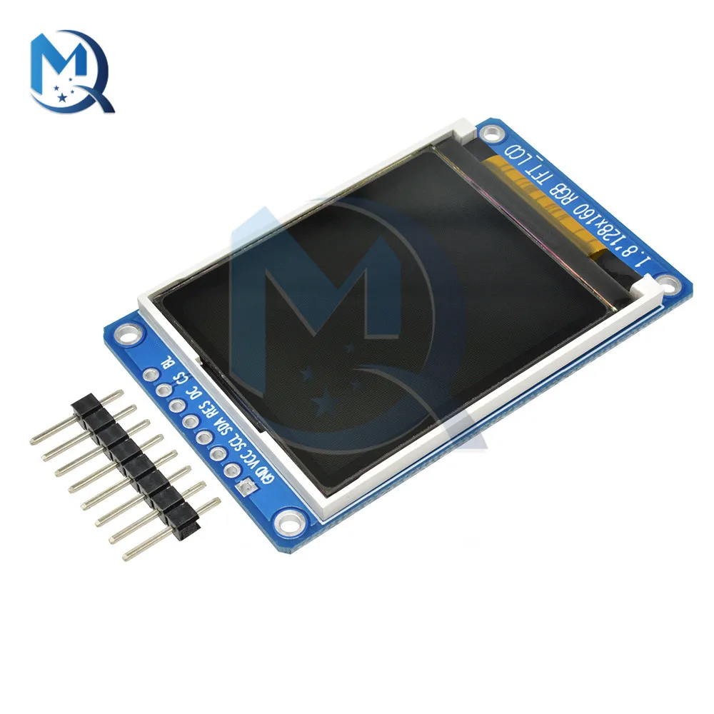 Modulo Display LCD TFT da 1.8 pollici Full Color SPI 128x160 risoluzione ST7735S modulo schermo LCD Driver per Arduino KIT fai da te