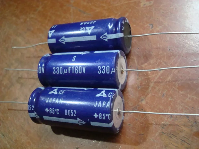 1pcs/1lot panassonicsc 160V 330UF axial antique tube amplifier fever cathode capacitor