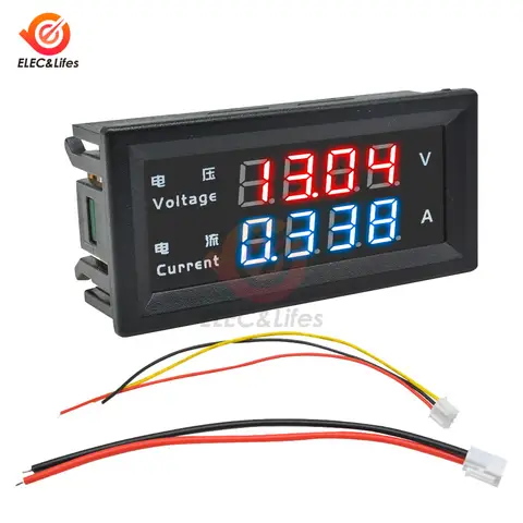 Digital Volt and Amp Meter 100V 500V Aideepen
