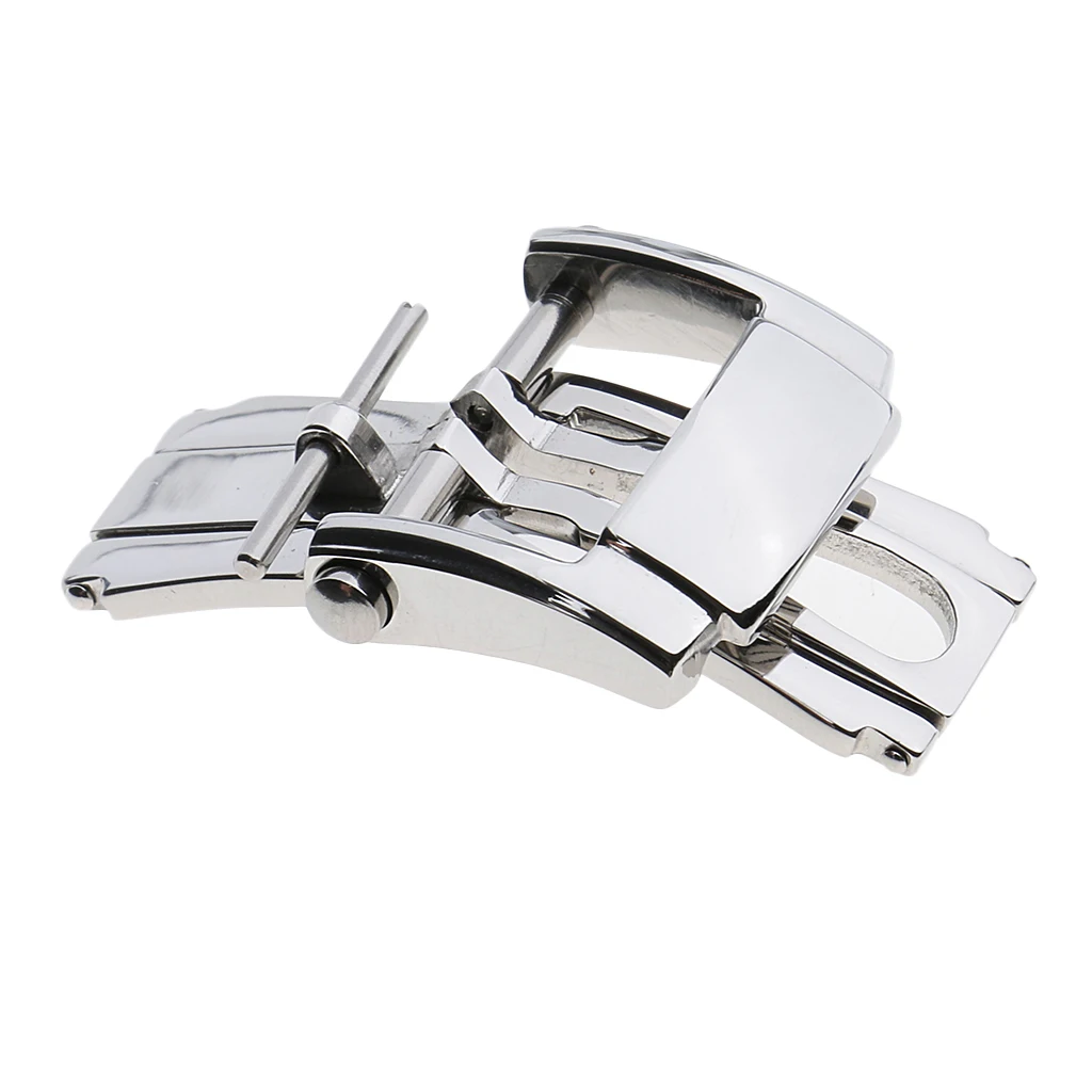 Stainless Steel Butterfly Deployment Buckle Clasp For Watch Band Strap 16mm 18mm 20mm 22mm Metal Watch Band Clasp Watch Acc