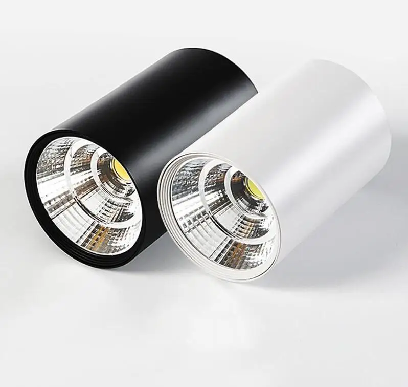 디 밍이 가능한 표면 장착 Downlight 천장 조명 5W 7W 9W 15W 18W 20W 24W LED COB 스포트 라이트 AC110/220V 천장 조명