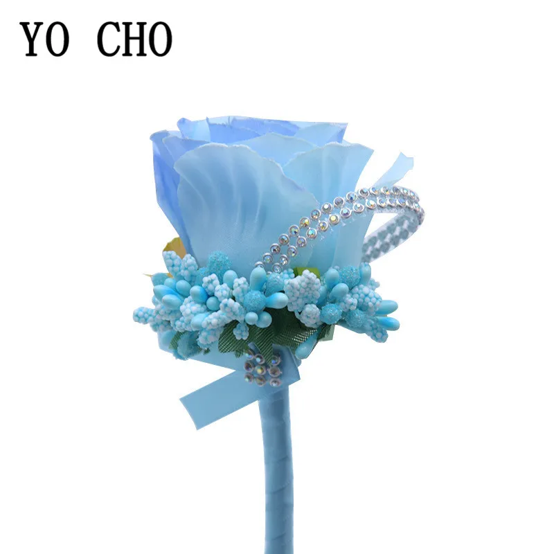 YO CHO – boutonnière de marié, épingles de Corsage de mariage en soie fleur de marié boutonnières de mariage fleurs accessoires de mariage