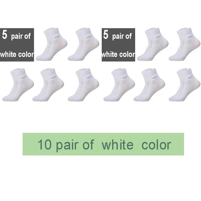 10 Paren/partij Mannen Bamboe Sokken Merk Comfortabel Ademend Casual Business Heren Crew Sokken Hoge Kwaliteitsgarantie Sox Mannelijke Gift
