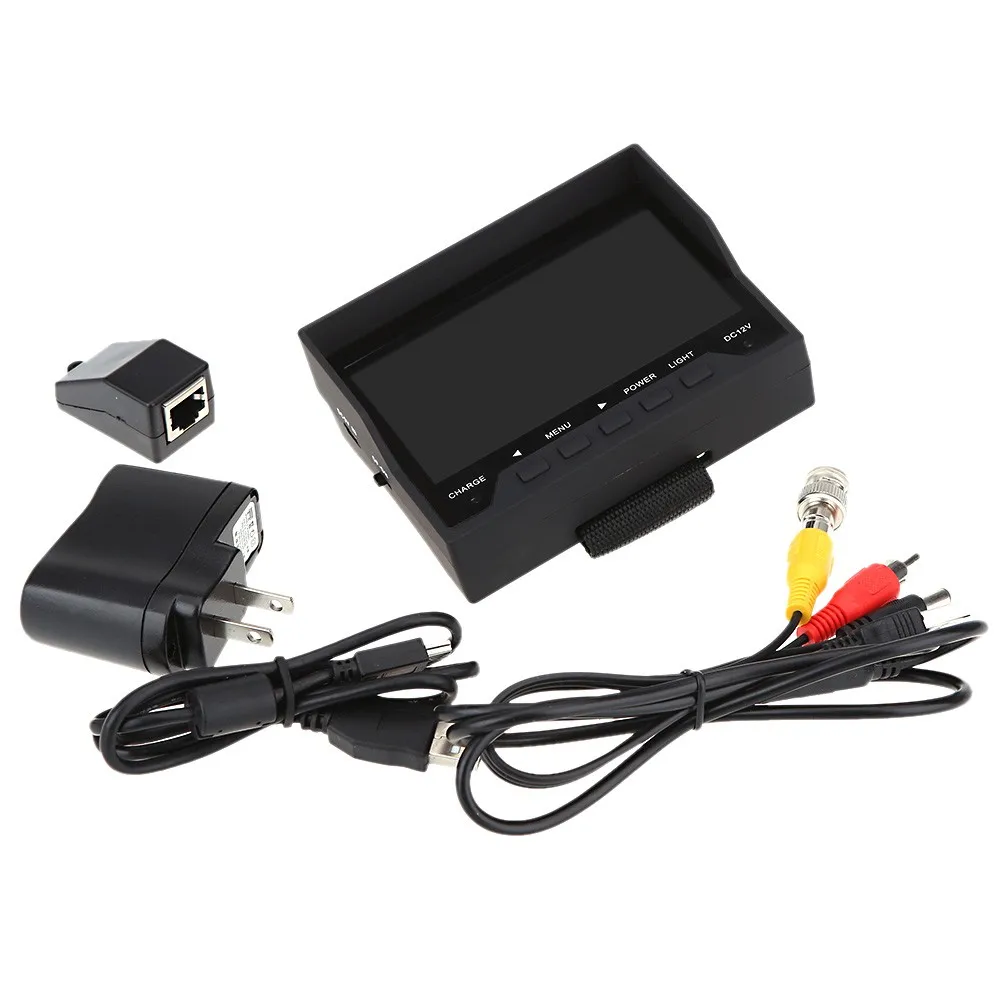 4.3" TFT LED Portable Network Cable Testing Monitor CCTV Camera Installation Detection System Security Tester for Surveillance