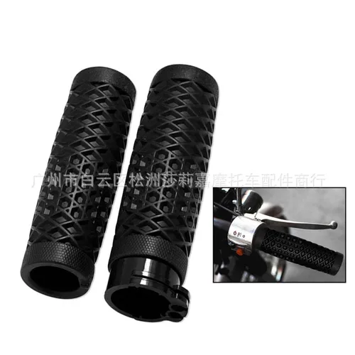 Imagen 2 del producto Diseño creativo 22MM 25MM manillar Universal de motocicleta mango de agarre de acelerador de motocicleta accesorios modificados instalación Simple
