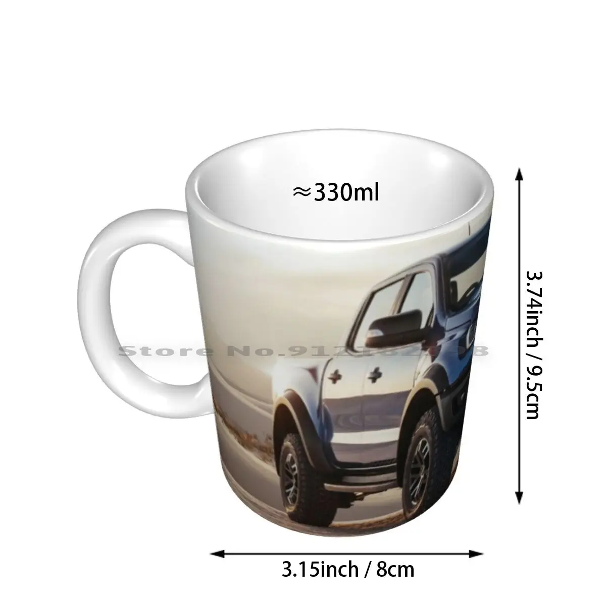 Ranger Raptor Ceramic Mugs Coffee Cups Milk Tea Mug Ranger Raptor Trucks Truck Offroad Cars Car American Motor Motorsport