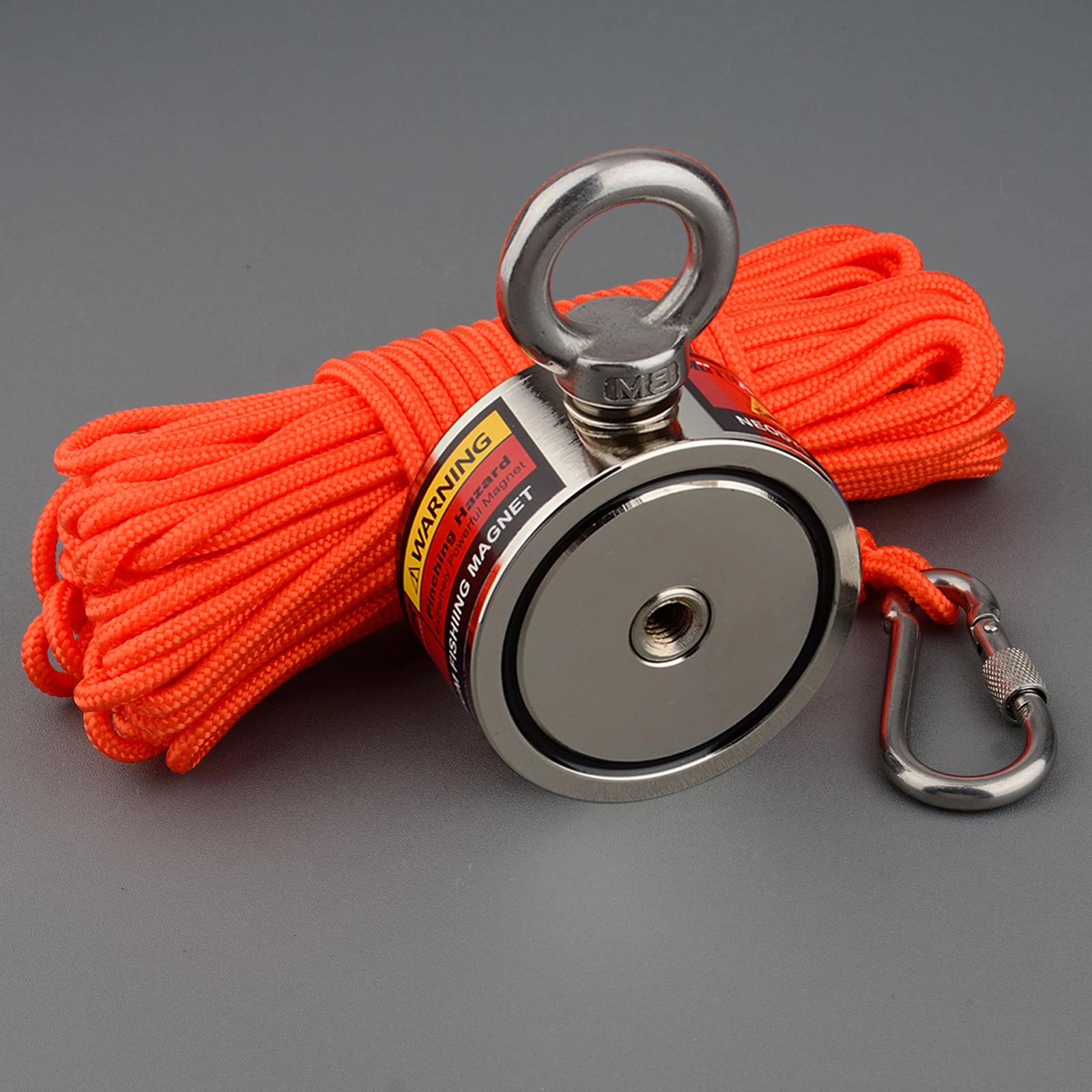 Strong Neodymium Two Side 120KG*2 Search Magnet Super Powerful Salvage Fishing Magnetic D48*22mm Stell Cup Holder