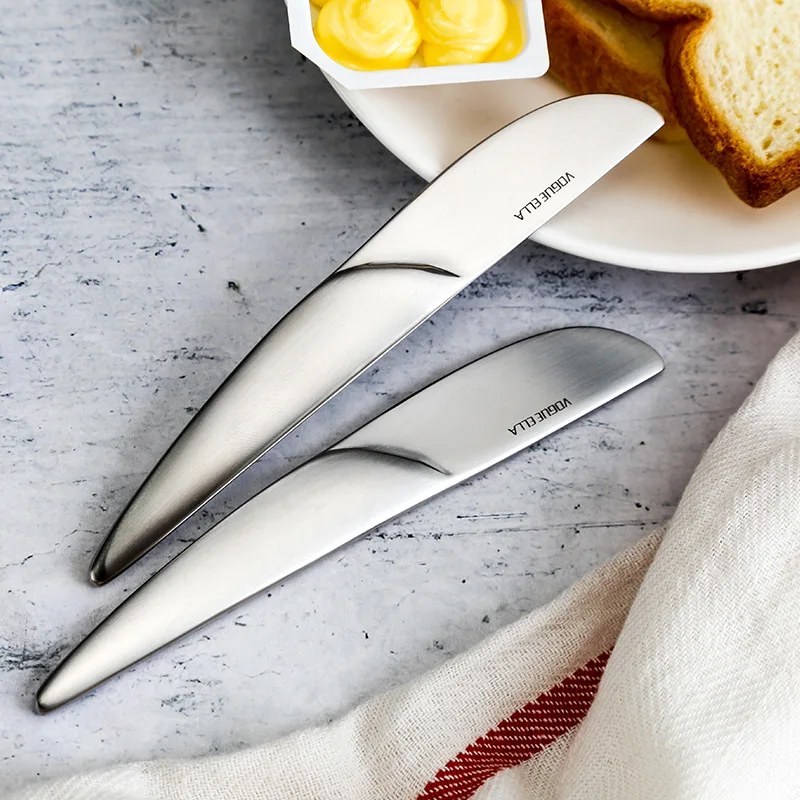 

Stainless Steel Butter Knife Small Jam Knife Spatula Sanding Bladed Cheese Knife Tea Knife Bread Cheese Tools