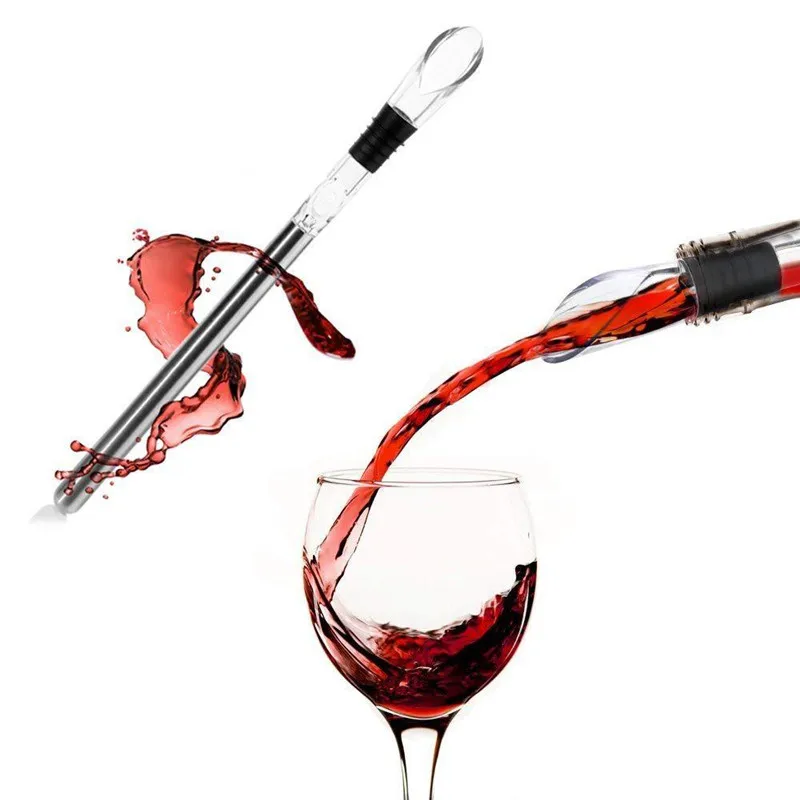 Steel Ice Chill Wine Bar Wine Chiller Cooling Stick Ice Wine Stick Pourer - view 4